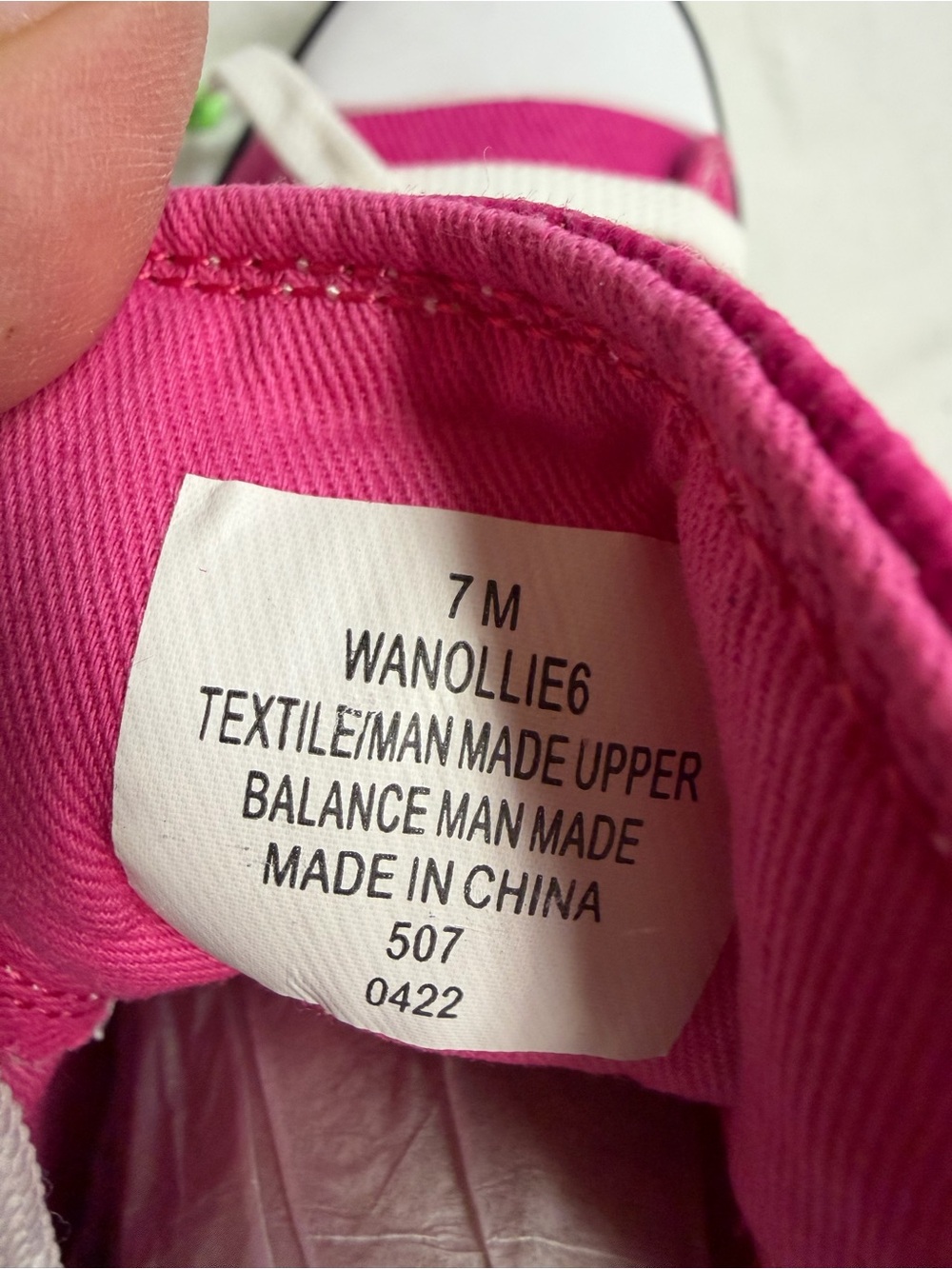 Wanollie 6 Hot Pink High-Top Canvas Sneakers with White Laces - Picture 6 of 11
